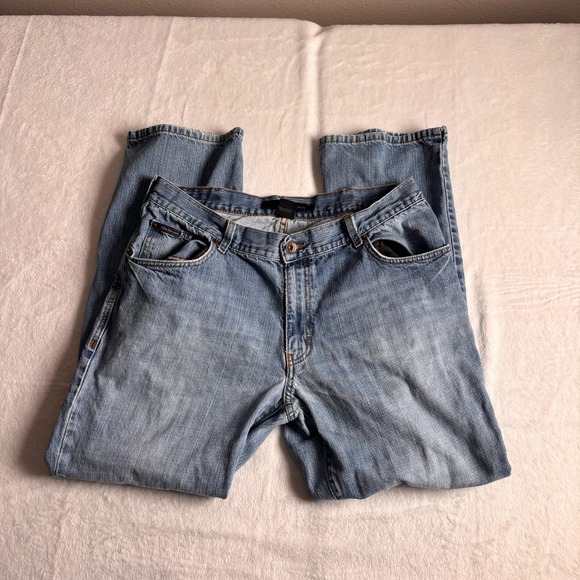 Calvin Klein Jeans Mens 36 Blue Denim Straight Leg Medium Wash Regular Fit * - Picture 1 of 10